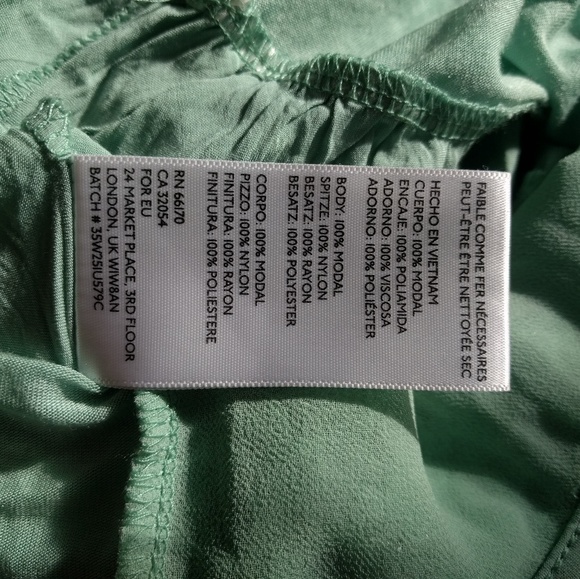 ❎ *Sold* EUC Kimchi Blue Mint Green Floral Lace Tank - Picture 6 of 6